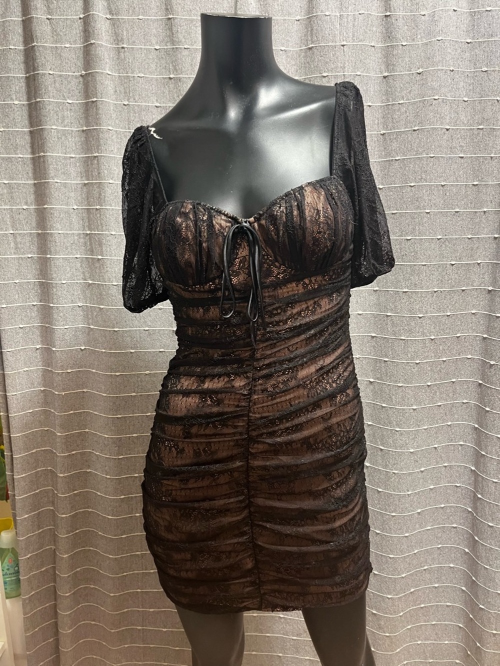 Victorias Secret Bodycon Lace Blush Dress